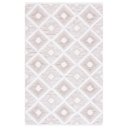 Safavieh 5 ft. x 7 ft.-7 in. Augustine Power Loomed Rectangle Rug Ivory & Beige AGT730A-5